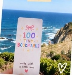 A 100 Tiny Bookmarks bookmark found in Big Sur, USA