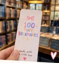 A 100 Tiny Bookmarks bookmark found in London, UK